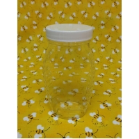 Plastic 1lb Queenline Jar (Without Lids)